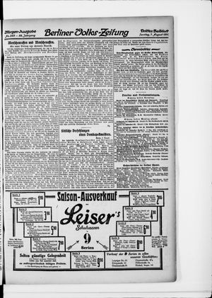 Berliner Volkszeitung on Aug 7, 1910