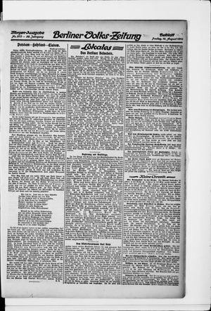 Berliner Volkszeitung vom 12.08.1910