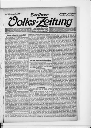 Berliner Volkszeitung vom 16.08.1910