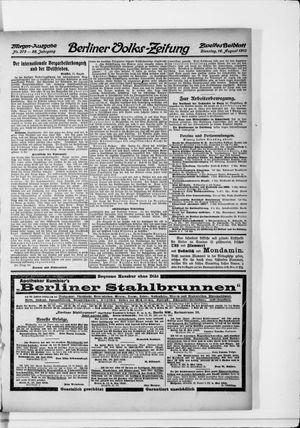Berliner Volkszeitung vom 16.08.1910