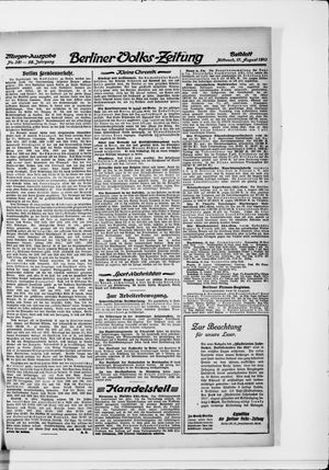 Berliner Volkszeitung vom 17.08.1910