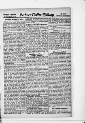 Berliner Volkszeitung vom 18.08.1910