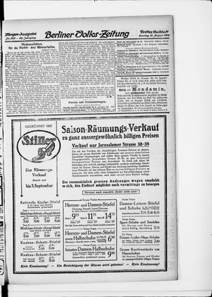 Berliner Volkszeitung vom 21.08.1910
