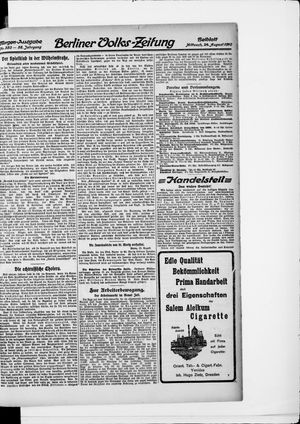 Berliner Volkszeitung vom 24.08.1910