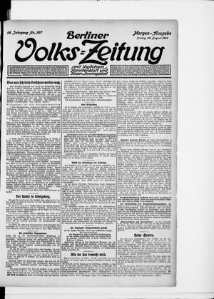 Berliner Volkszeitung vom 26.08.1910