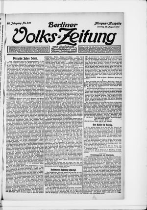 Berliner Volkszeitung vom 28.08.1910