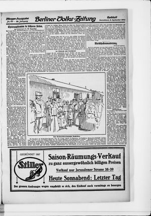 Berliner Volkszeitung vom 03.09.1910