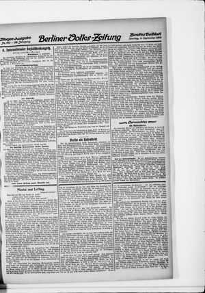 Berliner Volkszeitung vom 04.09.1910
