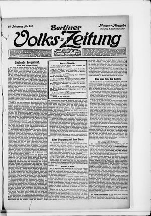 Berliner Volkszeitung vom 06.09.1910