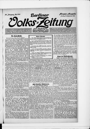 Berliner Volkszeitung vom 16.09.1910