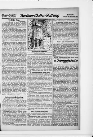 Berliner Volkszeitung on Sep 16, 1910