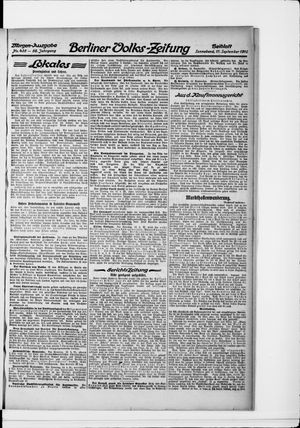 Berliner Volkszeitung vom 17.09.1910