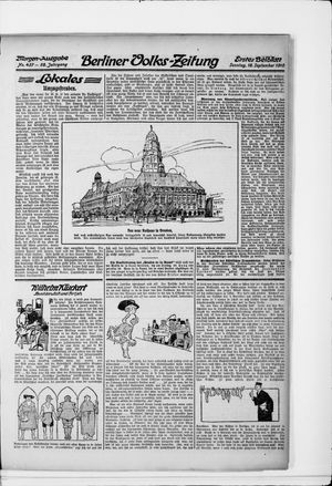 Berliner Volkszeitung vom 18.09.1910