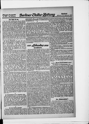 Berliner Volkszeitung vom 28.09.1910