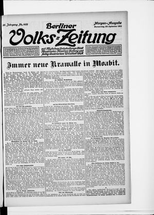 Berliner Volkszeitung vom 29.09.1910