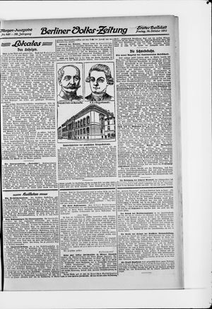 Berliner Volkszeitung vom 14.10.1910