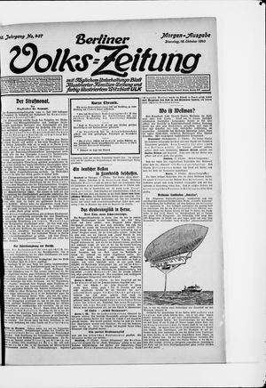 Berliner Volkszeitung vom 18.10.1910