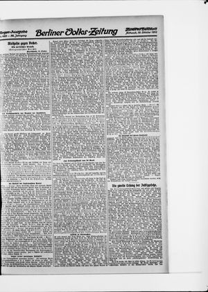 Berliner Volkszeitung vom 19.10.1910