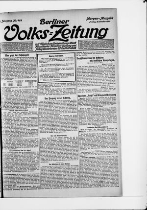 Berliner Volkszeitung on Oct 21, 1910