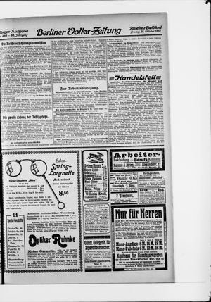 Berliner Volkszeitung vom 21.10.1910