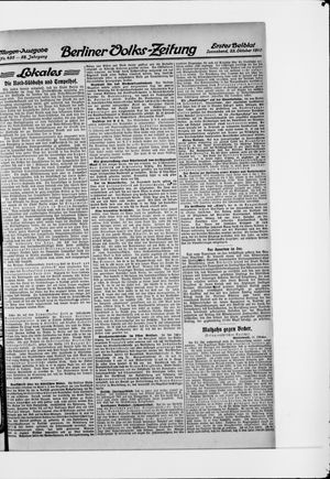 Berliner Volkszeitung vom 22.10.1910