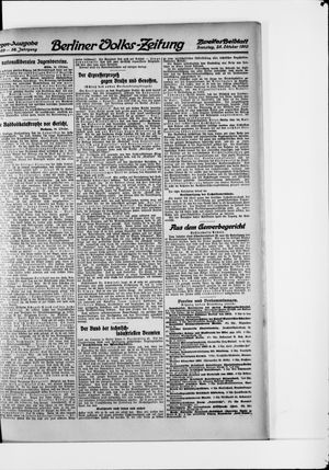 Berliner Volkszeitung on Oct 25, 1910