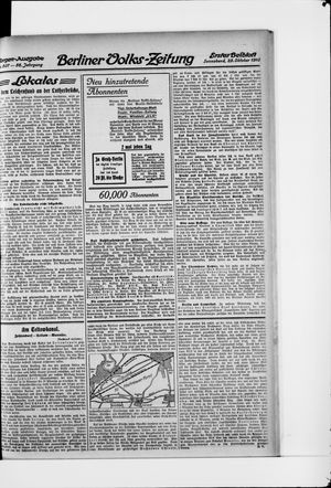 Berliner Volkszeitung vom 29.10.1910