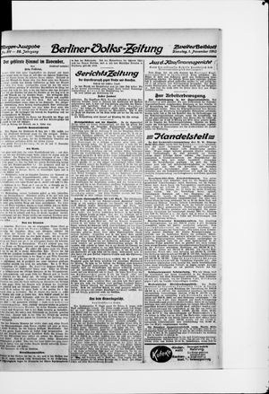 Berliner Volkszeitung vom 01.11.1910