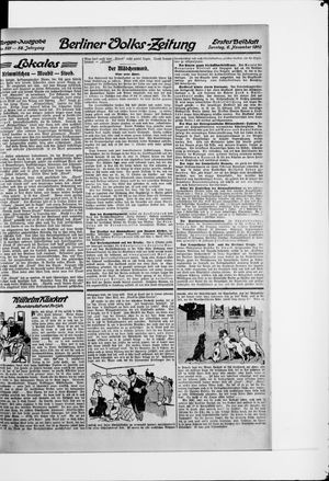Berliner Volkszeitung vom 06.11.1910