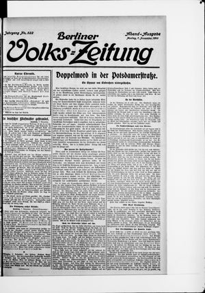 Berliner Volkszeitung vom 07.11.1910