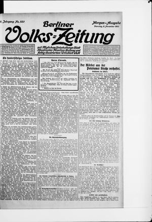 Berliner Volkszeitung vom 08.11.1910
