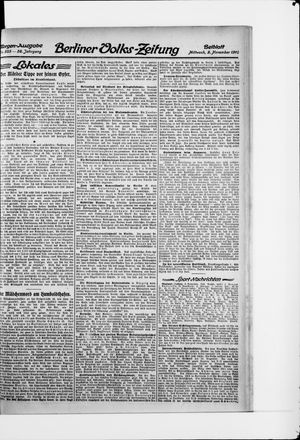Berliner Volkszeitung vom 09.11.1910