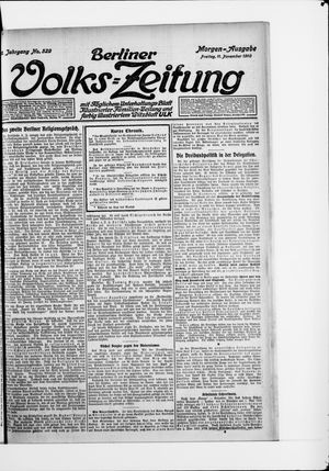 Berliner Volkszeitung vom 11.11.1910