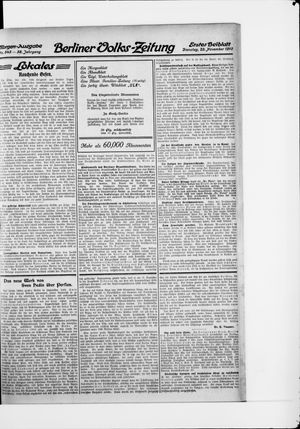 Berliner Volkszeitung vom 22.11.1910