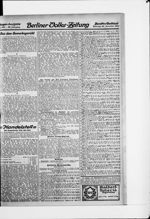 Berliner Volkszeitung vom 22.11.1910