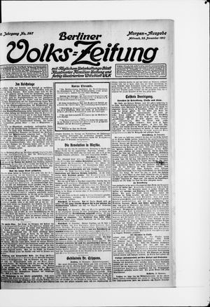 Berliner Volkszeitung vom 23.11.1910