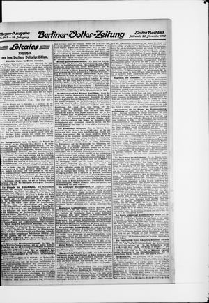 Berliner Volkszeitung vom 23.11.1910