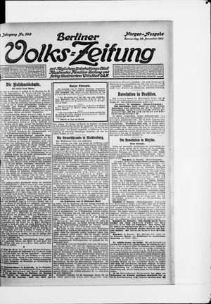 Berliner Volkszeitung vom 24.11.1910