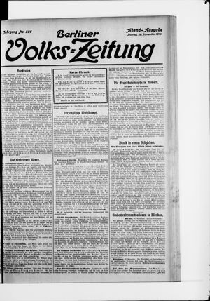 Berliner Volkszeitung vom 28.11.1910