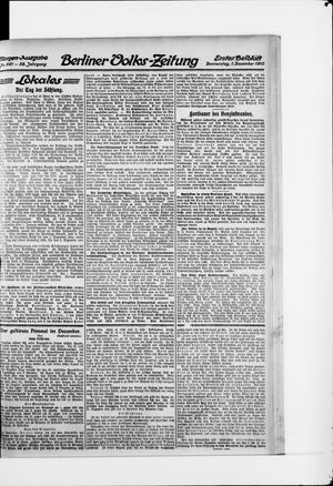 Berliner Volkszeitung vom 01.12.1910