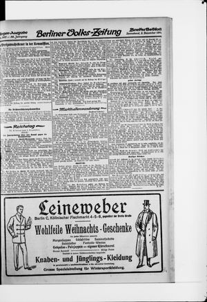 Berliner Volkszeitung vom 03.12.1910