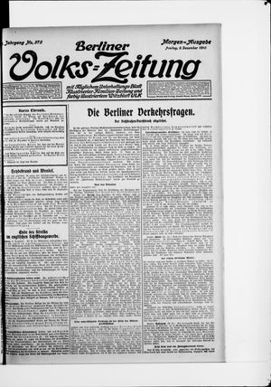 Berliner Volkszeitung vom 09.12.1910