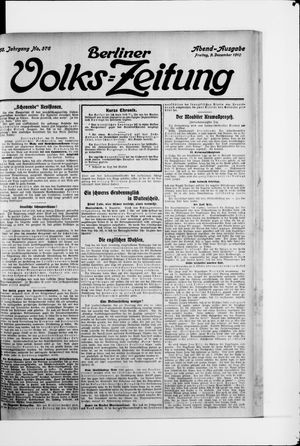 Berliner Volkszeitung vom 09.12.1910