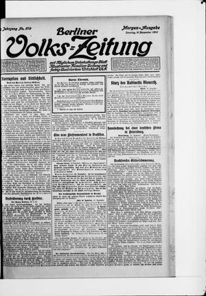 Berliner Volkszeitung vom 11.12.1910
