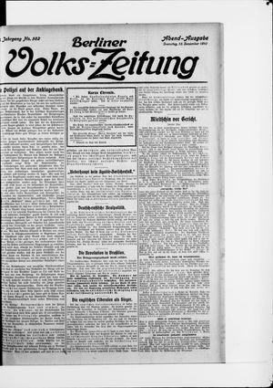 Berliner Volkszeitung vom 13.12.1910