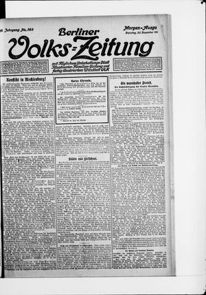 Berliner Volkszeitung vom 20.12.1910