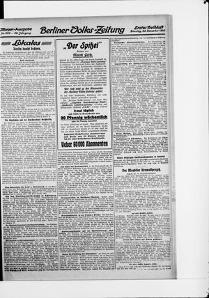 Berliner Volkszeitung vom 20.12.1910