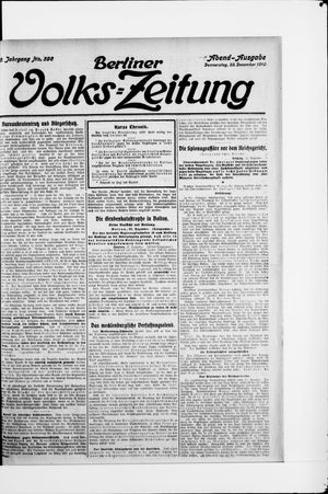 Berliner Volkszeitung vom 22.12.1910
