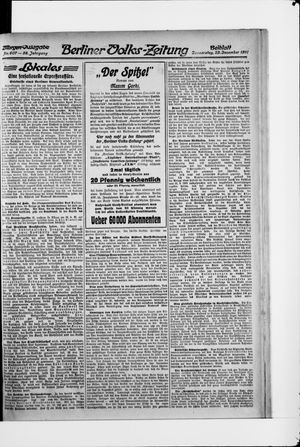 Berliner Volkszeitung on Dec 29, 1910