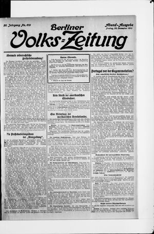 Berliner Volkszeitung vom 30.12.1910